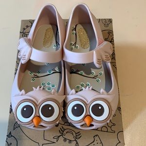Toddler girl owl shoes.